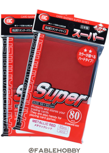 KMC Metallic Red Sleeves 80ct