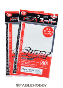 KMC Super Pearl White Sleeves 80ct