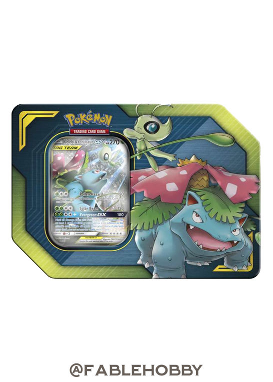Pokémon Celebi & Venusaur-GX TAG TEAM Tin
