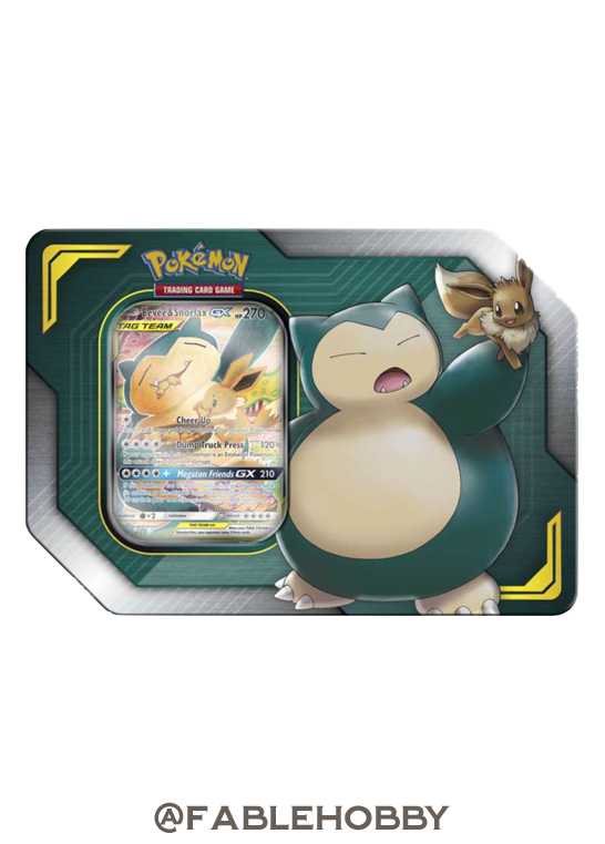 Pokémon Eevee & Snorlax-GX TAG TEAM Tin